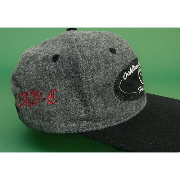 Vintage 1990s Oakland Raiders Eazy E Sports Specialties Wool Custom Hat - Picture 2 of 5